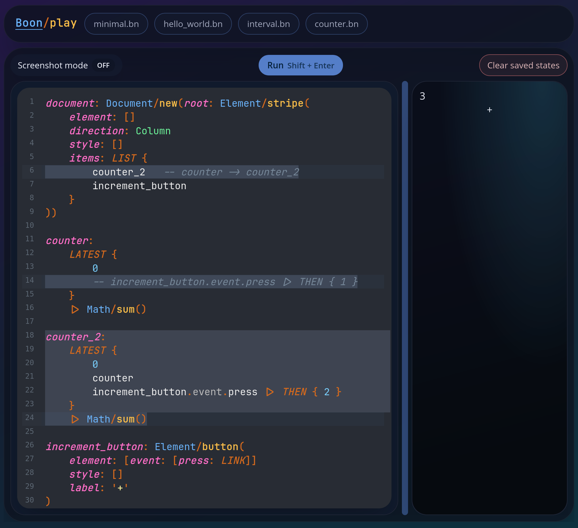 counter upgrade step 2